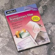 Discount Apollo CG7039 Color Inkjet Transparency Film, 50/Sheets printing supplies